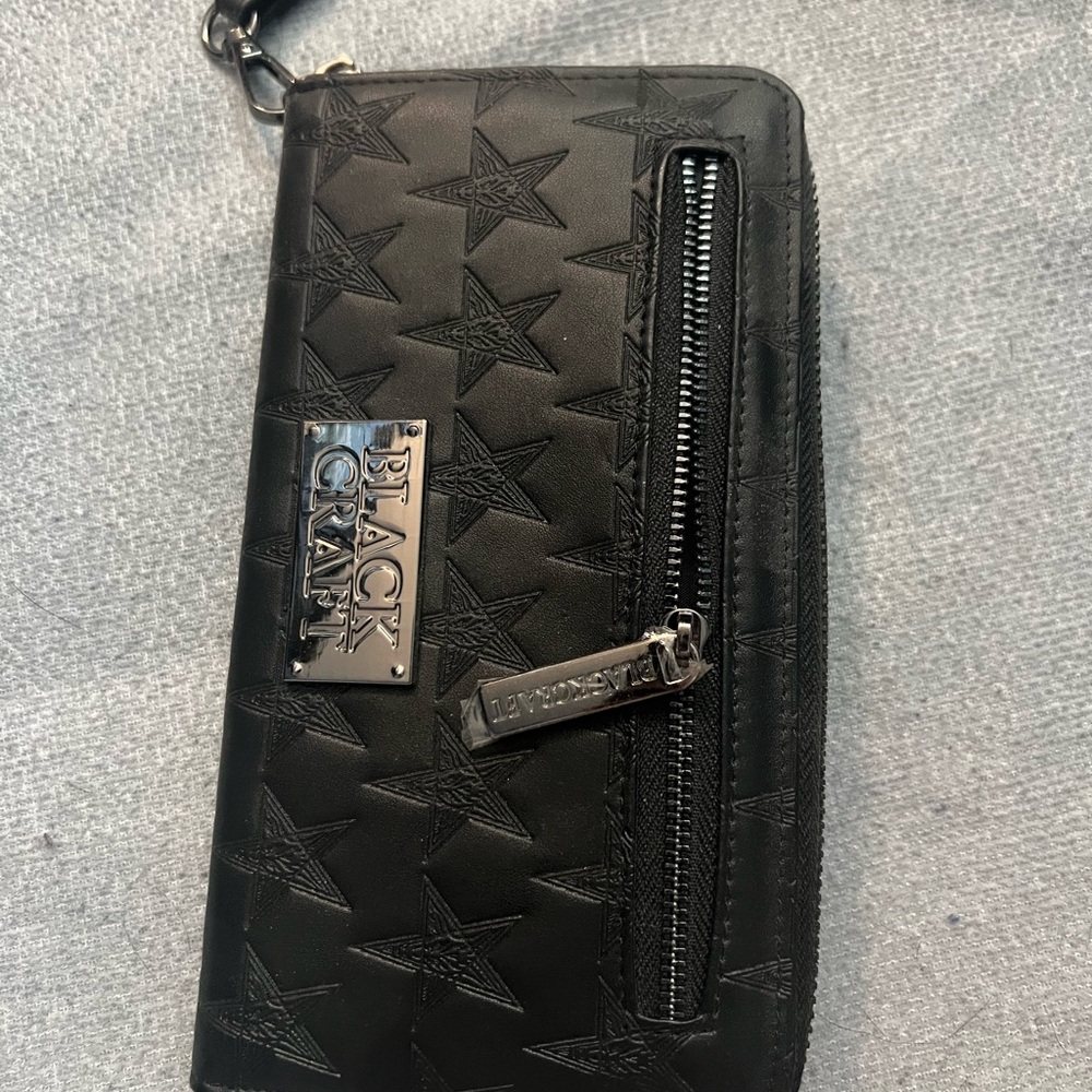 Blackcraft Black Star Embossed Wallet